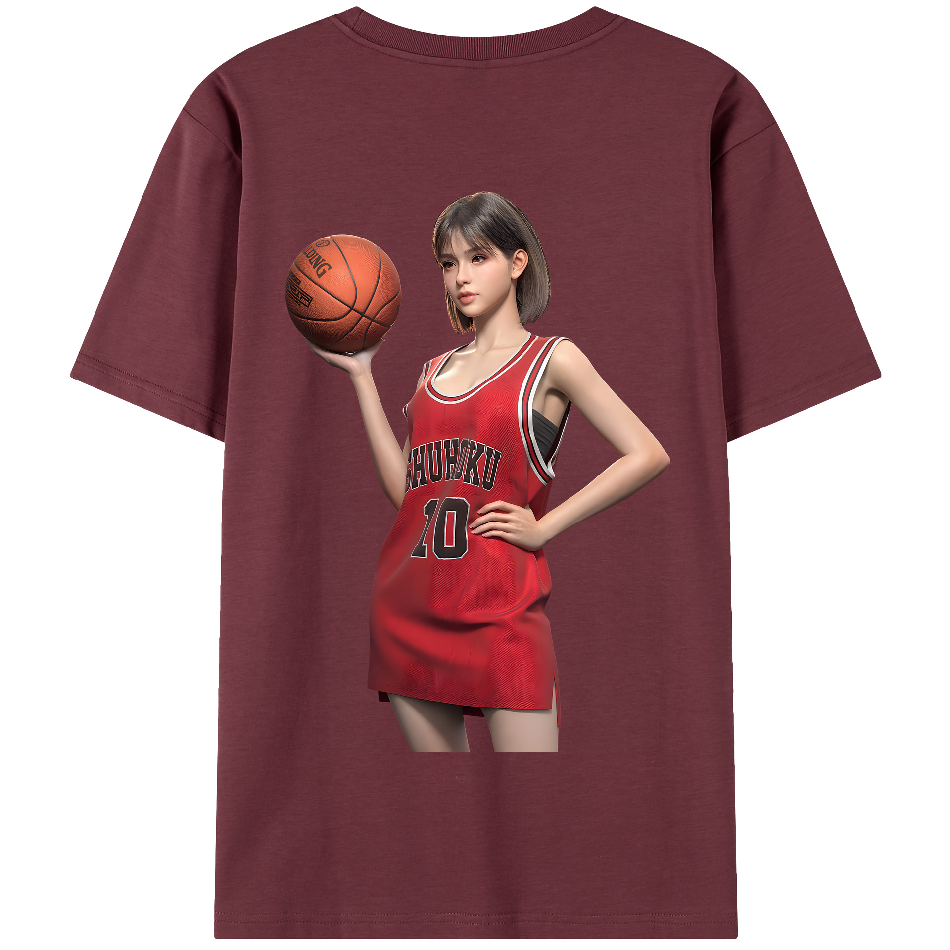 SLAM DUNK／スラムダンク 綿100％半袖Tシャツ（背面プリント）